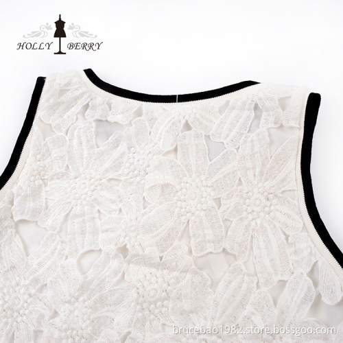 Original Sleeveless Embroidery Casual Plus Size Dress